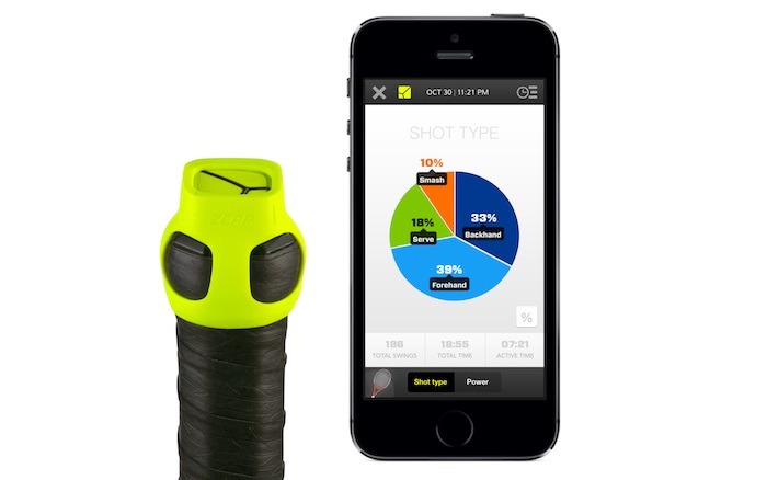 テニス用の「Zepp Tennis スイングセンサー」