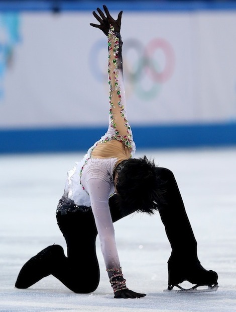 ソチ冬季オリンピック、羽生結弦選手（2月14日）　(c) Getty Images