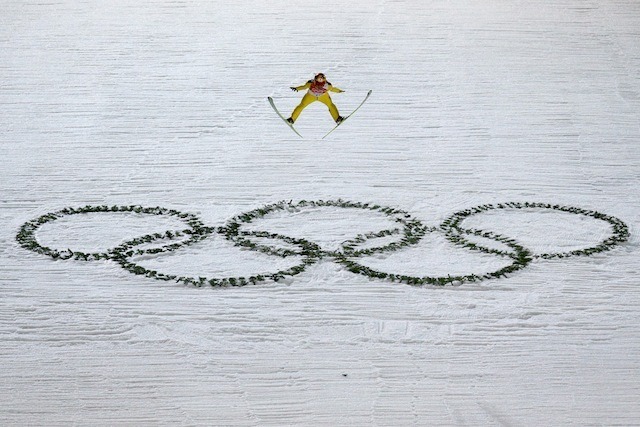 ソチ冬季オリンピック、葛西紀明選手（2月15日）　(c) Getty Images