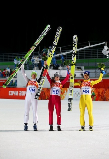 ソチ冬季オリンピック、葛西紀明選手（2月15日）　(c) Getty Images