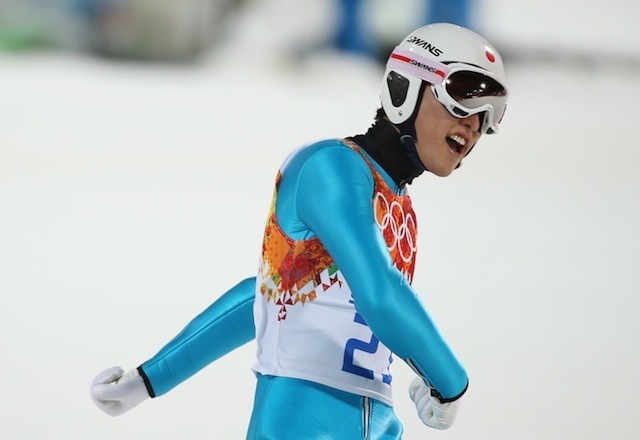 ソチ冬季オリンピック、清水礼留飛選手（2月15日）　(c) Getty Images