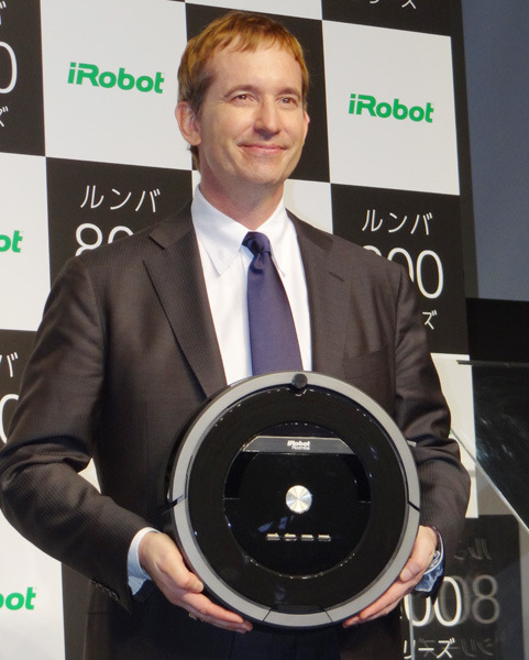 新製品発表会に出席したiRobot社CEO　コリン・アングル氏