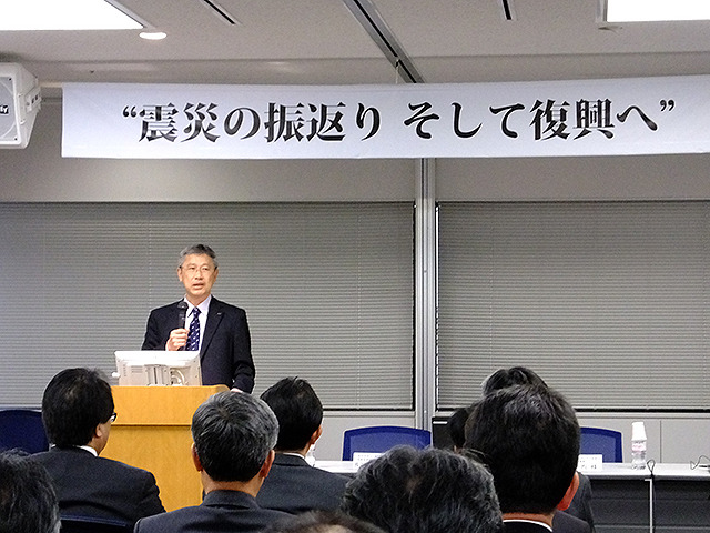 取締役常務執行役員・東北復興新生支援室長の眞藤務氏