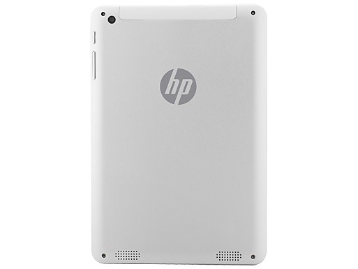 7.85型Androidタブレット「HP 8 1401 Tablet」背面。背面カメラは200万画素