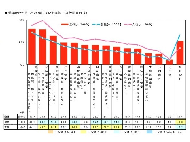 愛猫の健康と飼い主の愛情に関する調査