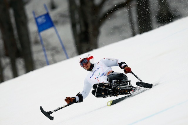 ソチ冬季パラリンピック、アルペンスキー男子スーパー大回転座位、狩野亮選手　(c) Getty Images