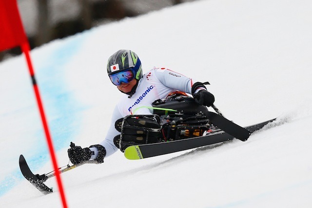 ソチ冬季パラリンピック、アルペンスキー男子スーパー大回転座位、森井大輝選手　(c) Getty Images