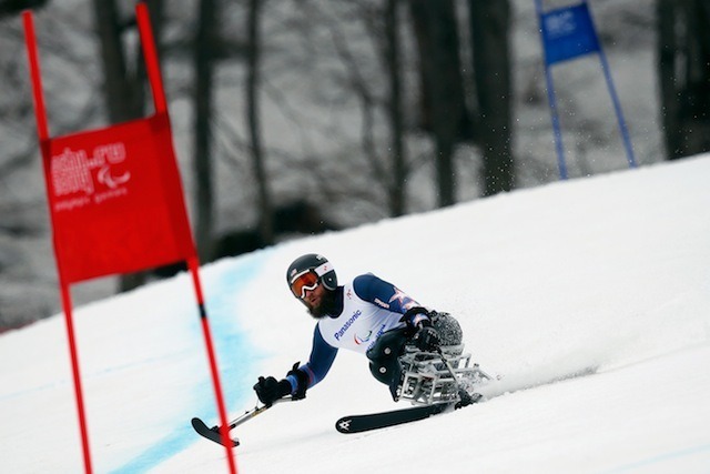 ソチ冬季パラリンピック、アルペンスキー男子スーパー大回転座位、ヒース・カルホーン選手　(c) Getty Images