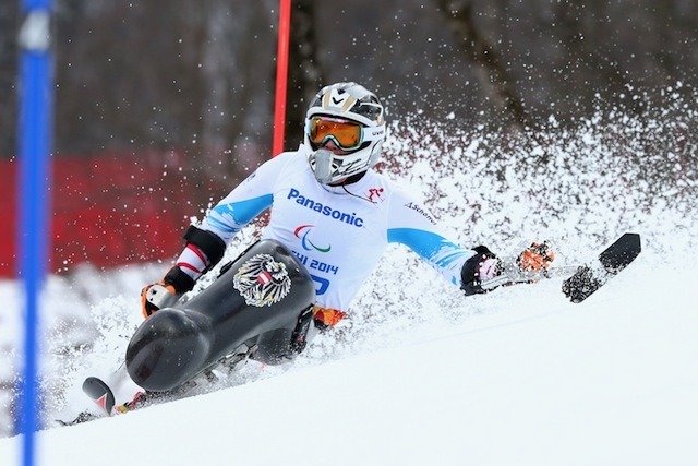 ソチ冬季パラリンピック、アルペンスキー男子回転座位、ローマン・ラーブル選手　(c) Getty Images