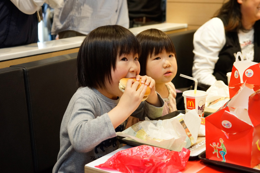 親子向け試食会の様子