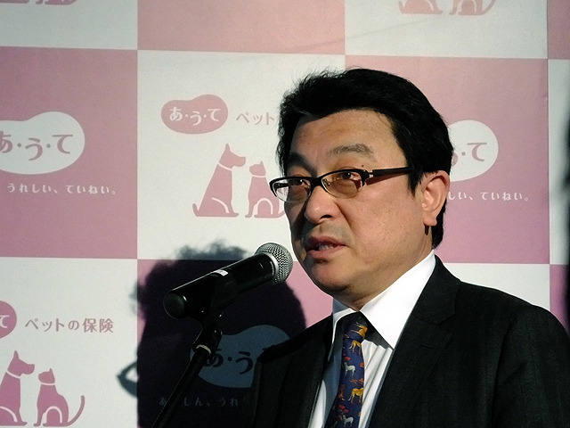 au損害保険専務取締役の柳保幸氏