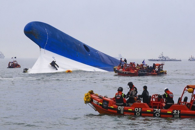 セウォル号沈没事故　(c) Getty Images