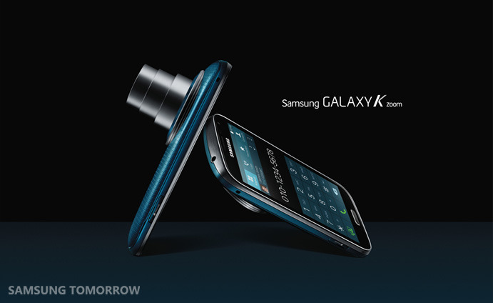 「GALAXY K Zoom」ブルーモデル