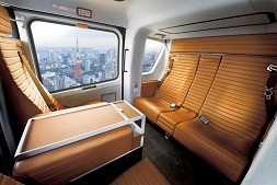 エルメス仕様のヘリコプター（内部）