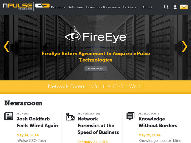 nPulse TechnologiesのWebサイト