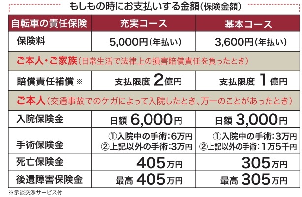 エアーリンクの保険内容