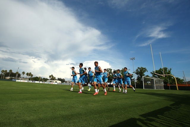 米フロリダで練習中のサッカー日本代表（5月30日）　(c) Getty Images