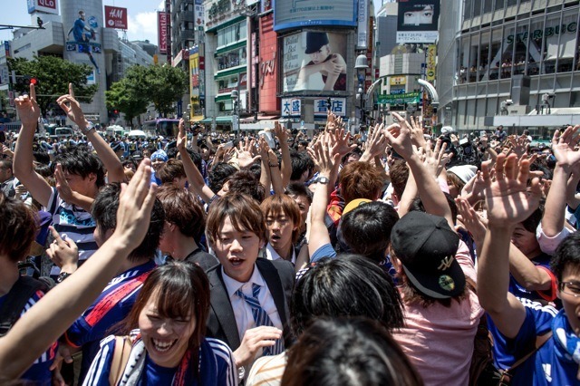 渋谷駅前（6月15日）　(c) Getty Images