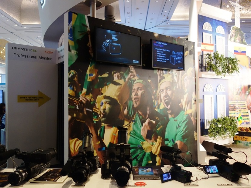 【CommunicAsia 2014 Vol.9】ソニー、4Kへの取り組みをワールドカップを使い展示