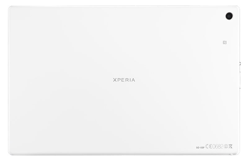 「Xperia Z2 Tablet SO-05F」ホワイトモデル背面