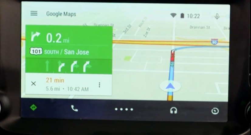 Googleがandroid autoを発表（動画キャプチャ）