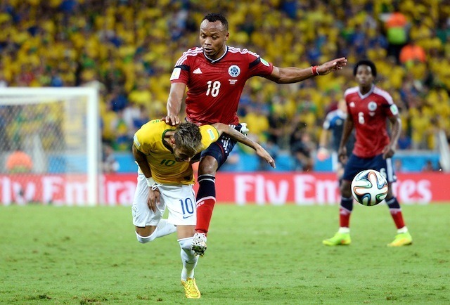 ブラジル対コロンビア戦（7月4日）　(c) Getty Images