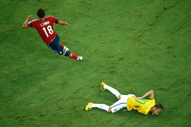 ブラジル対コロンビア戦（7月4日）　(c) Getty Images