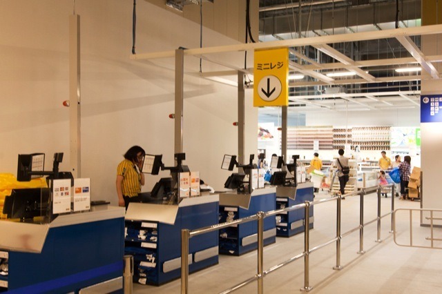 IKEA仙台、小型商品専用の「ミニレジ」