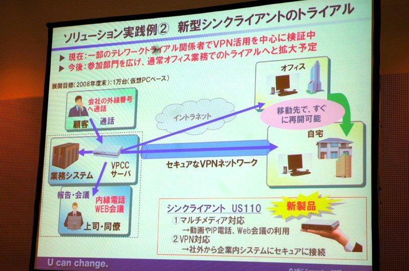 新型シンクライアントのトライアル