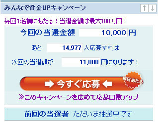 みんなで賞金UPキャンペーン