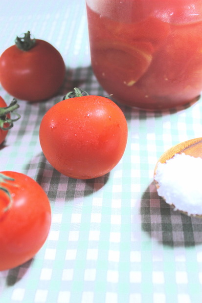 「レシピブログ」より「塩トマト」