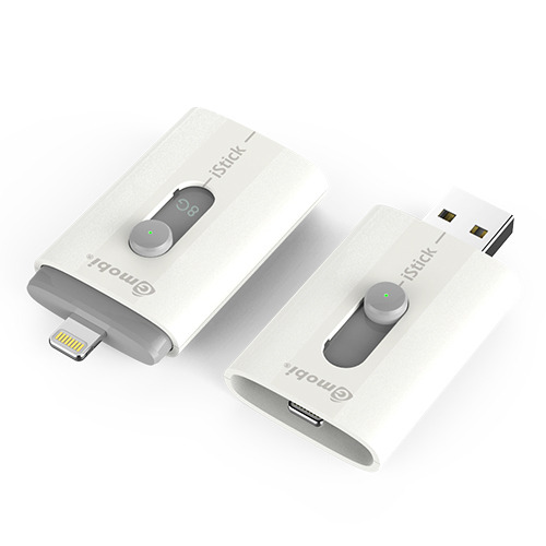 LightningコネクタとUSBを搭載したデュアル端子仕様のフラッシュメモリ「Gmobi iStick」