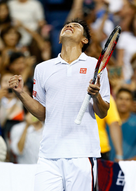 錦織圭（2014年9月1日、全米オープン、ミロシュ・ラオニッチ戦）