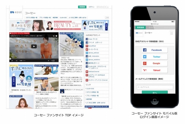 コーセー公式ファンサイトイメージ