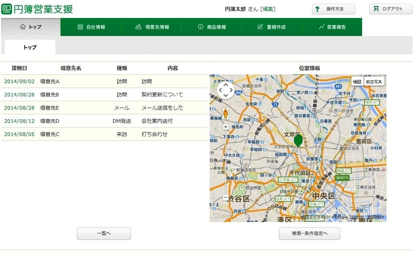 円簿営業支援
