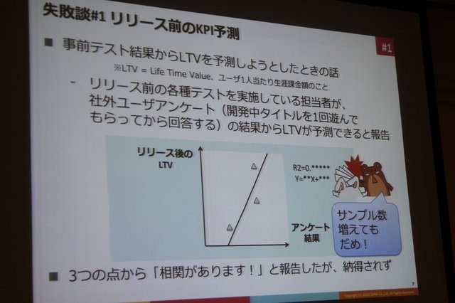 【CEDEC 2014】データの見方を間違えて失敗した5つの例・・・DeNAの分析担当者が語る