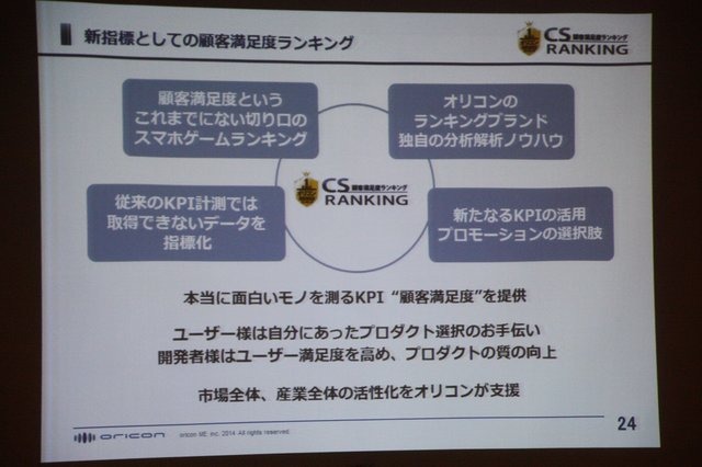 【CEDEC 2014】本当に面白いものを測るKPIとは？～オリコンが提示する新しいKPIの形