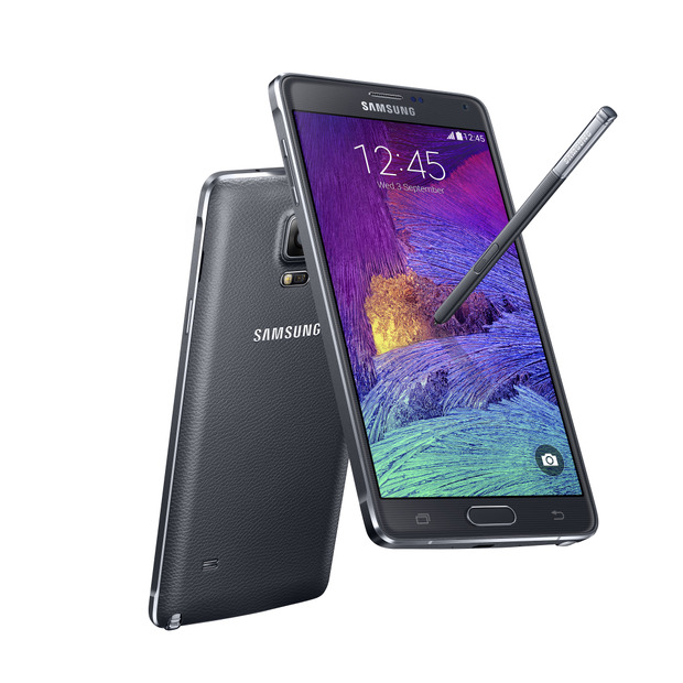 5.7インチ2,560×1,440ピクセルディスプレイ搭載の「GALAXY Note 4」