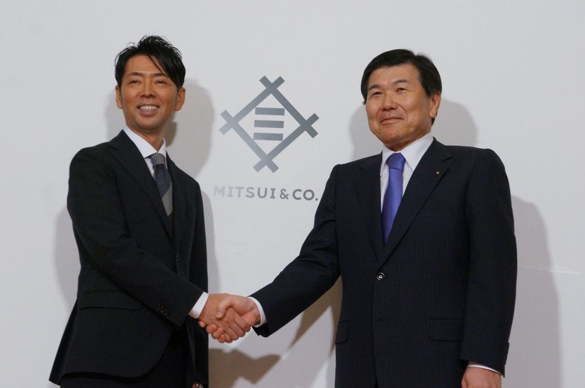 三井物産の新ロゴ披露発表会