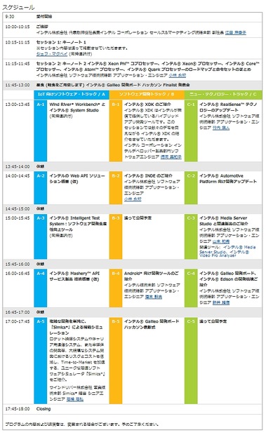 東京Day 1スケジュール