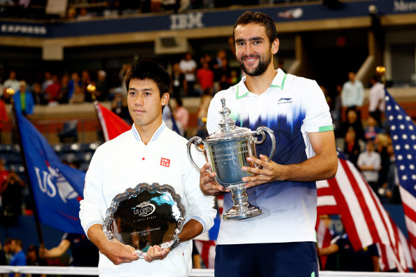 錦織圭とチリッチ（c）Getty Images
