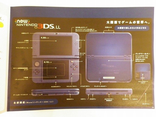 “きゃりーぱみゅぱみゅ”が表紙の「New 3DS」パンフレット配布中、全体的に「きせかえ」推し