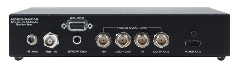 HD-SDI to HDMI Scaler Boxの背面部