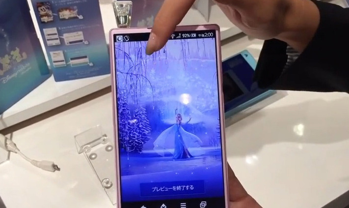【動画】NTTドコモのディズニースマホ「SH-02G」