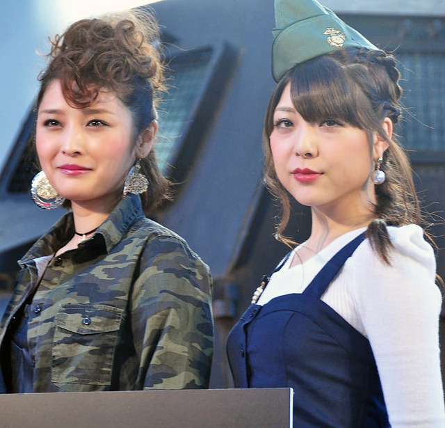 石川梨華＆小川麻琴／『エクスペンダブルズ3 ワールドミッション』東京国際映画祭プレミアイベント