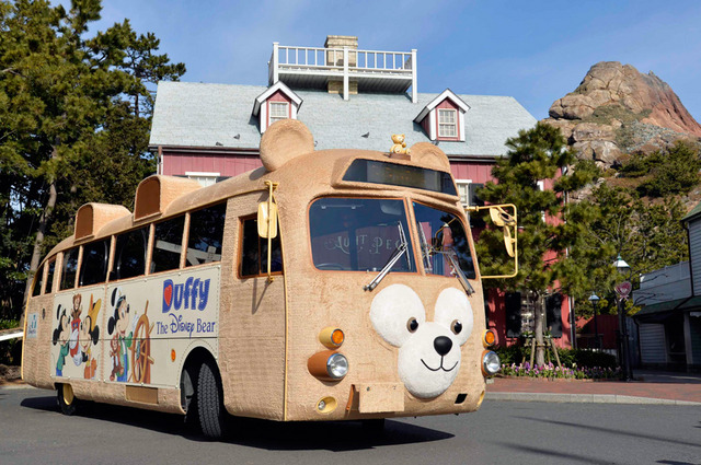ダッフィーをモチーフにした「ダッフィーバス」 in 東京ディズニーシー