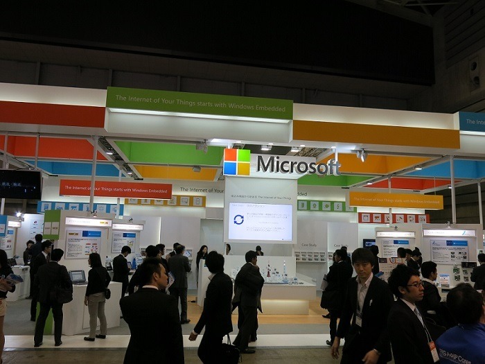 マイクロソフトの展示ブース