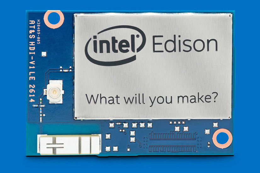 「Edison」を搭載した「インテルEdisonモジュール」