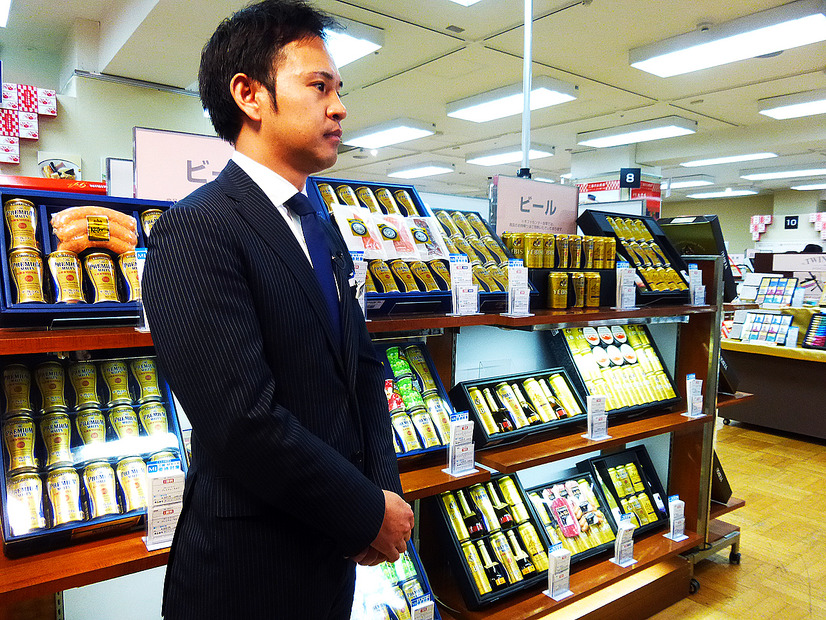 日本橋三越の担当バイヤーは「プレモルが人気」と語る（Photo：大野雅人）