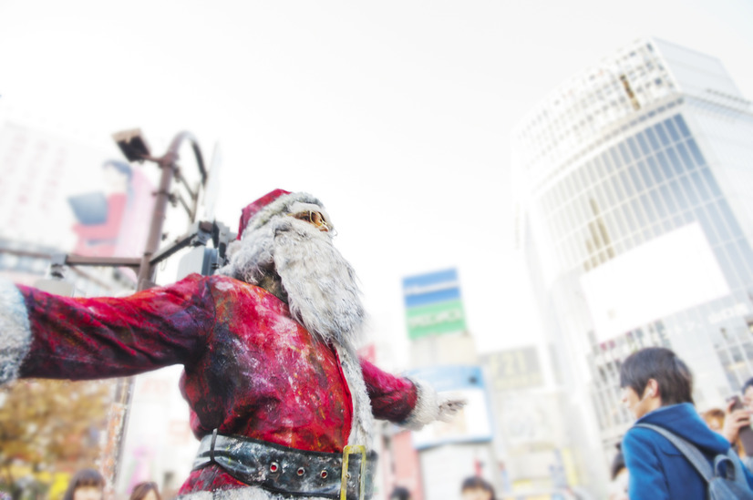 渋谷に現れたアートサンタクロース